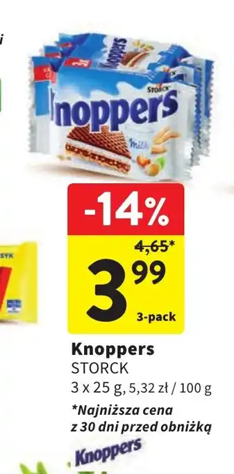 Intermarche Knoppers STORCK 3x25g oferta