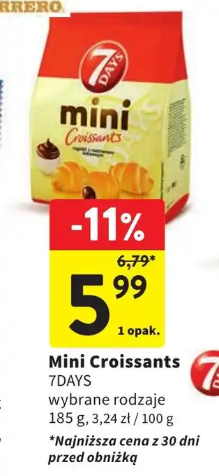 Intermarche Mini Croissants 7DAYS 185g oferta