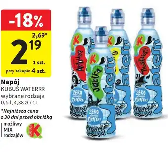 Intermarche Napój KUBUŚ WATERRR 0,5l oferta