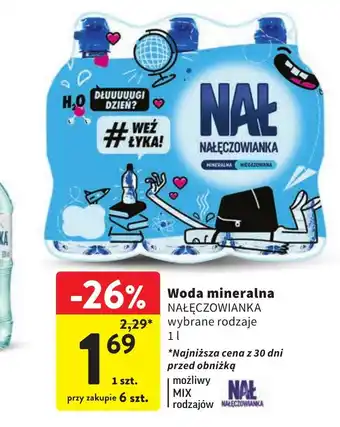 Intermarche Woda mineralna NAŁĘCZOWIANKA 1l oferta