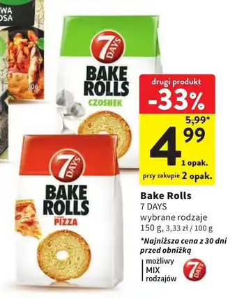 Intermarche Bake Rolls 7 DAYS 150g oferta