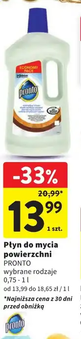 Intermarche Płyn do mycia powierzchni PRONTO 0,75-1l oferta
