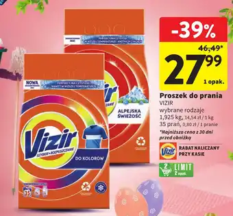 Intermarche Proszek do prania VIZIR 1,925kg oferta