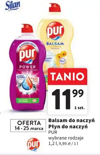 Intermarche Balsam do naczyń Płyn do naczyń PUR 1,2l oferta