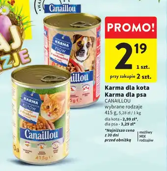 Intermarche Karma dla kota / Karma dla psa CANAILLOU 415 g oferta