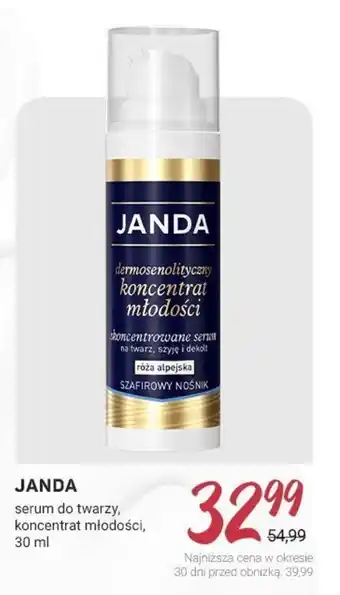 Rossmann JANDA serum do twarzy, koncentrat młodości, 30 ml oferta