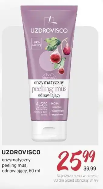 Rossmann UZDROVISCO enzymatyczny peeling mus, odnawiający, 60 ml oferta