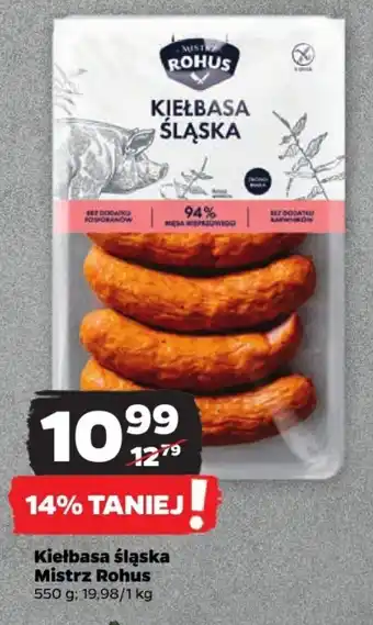 Netto Kiełbasa śląska Mistrz Rohus 550 g oferta