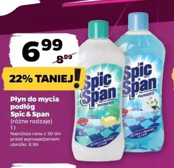 Netto Płyn do mycia podłóg Spic & Span 1 l oferta