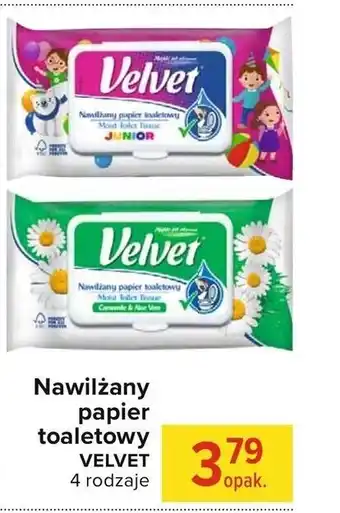 Globi Nawilżany papier toaletowy Velvet oferta