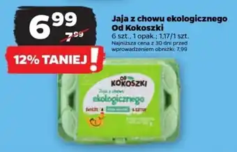 Netto Jaja z chowu ekologicznego Od Kokoszki 6 szt. oferta