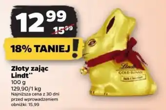Netto Złoty zając Lindt 100 g oferta