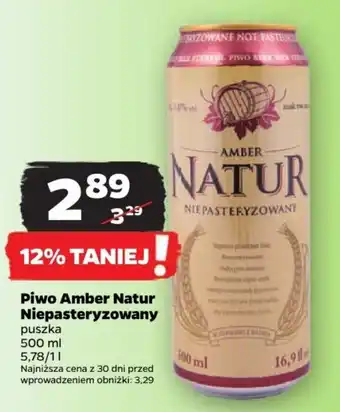 Netto Piwo Amber Natur Niepasteryzowany 500 ml oferta