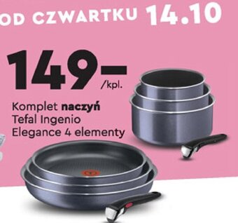 Biedronka Komplet naczyń Tefal Ingenio Elegance 4 elementy oferta