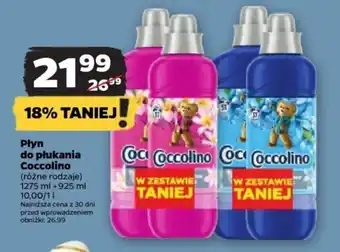 Netto Płyn do płukania Coccolino 1275 + 925 ml oferta