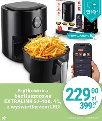 Biedronka Frytkownica beztłuszczowa EXTRALINK SJ-400, 4L, z wyświetlaczem LED oferta