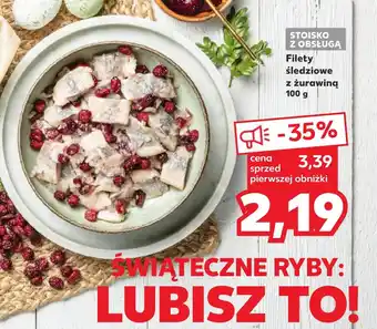 Kaufland Filety śledziowe z żurawiną 100g oferta