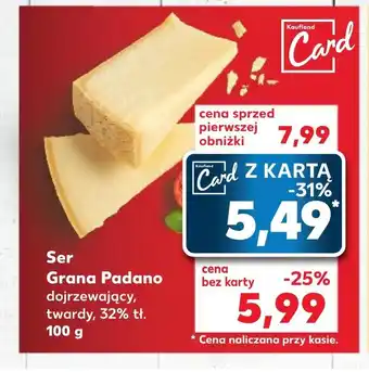 Kaufland Ser Grana Padano 100g oferta