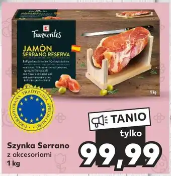 Kaufland Szynka Serrano z akcesoriami 1 kg oferta