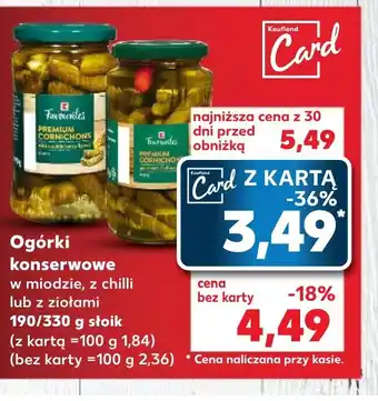 Kaufland Ogórki konserwowe 190/330g oferta