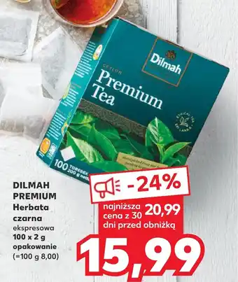 Kaufland DILMAH PREMIUM Herbata czarna 100x2g oferta