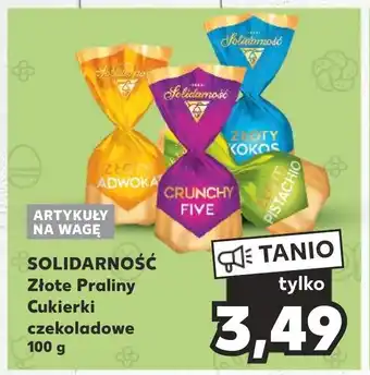 Kaufland SOLIDARNOŚĆ Złote Praliny Cukierki czekoladowe 100g oferta