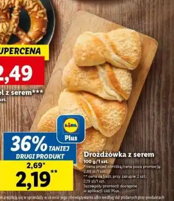 Drożdżówka z serem 100g