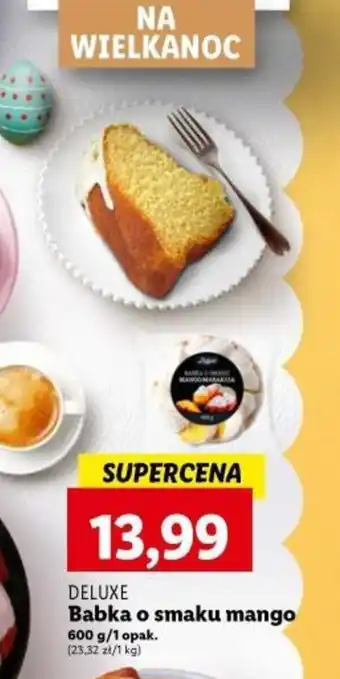 Lidl DELUXE Babka o smaku mango 600g oferta