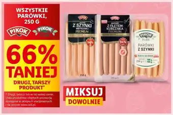 Lidl PIKOK WSZYSTKIE PARÓWKI, 250 G oferta