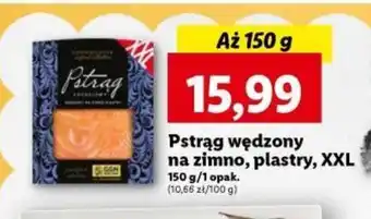 Lidl Pstrąg wędzony na zimno, plastry, XXL 150g oferta