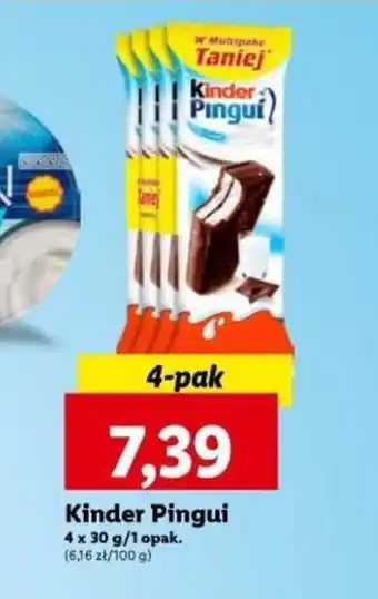 Lidl Kinder Pingui 4 x 30g oferta