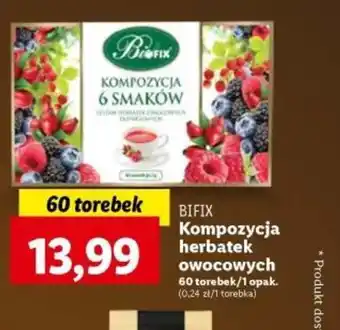 Lidl BIFIX Kompozycja herbatek owocowych 60 torebek oferta