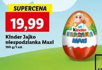 Lidl Kinder Jajko niespodzianka Maxi 100 g/1 szt. oferta
