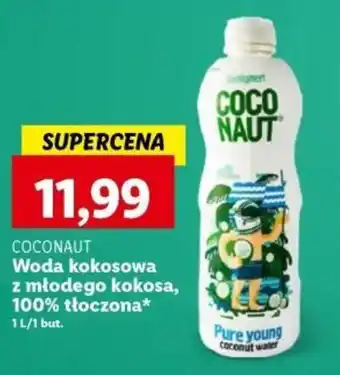 Lidl Woda kokosowa z młodego kokosa, 100% tłoczona* 1 l oferta