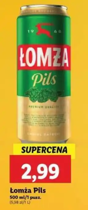 Lidl Łomża Pils 500 ml oferta
