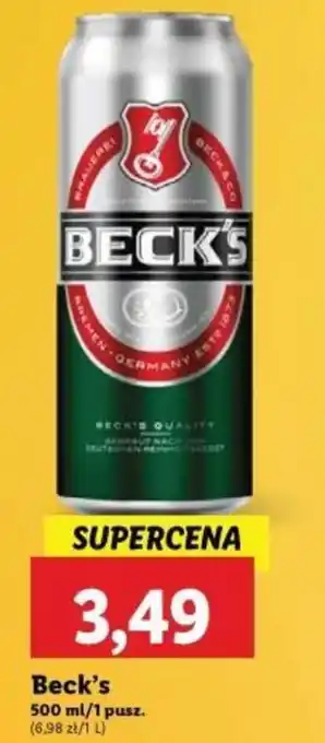 Lidl Beck's 500 ml/1 pusz. oferta