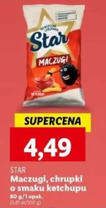 Lidl Maczugi, chrupki o smaku ketchupu 80 g oferta