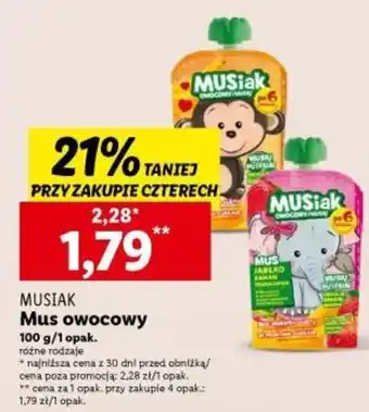 Lidl Mus owocowy 100 g/1 opak. oferta