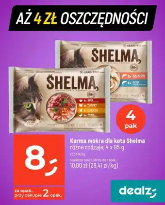 Dealz Karma mokra dla kota Shelma 4 x 85 g oferta
