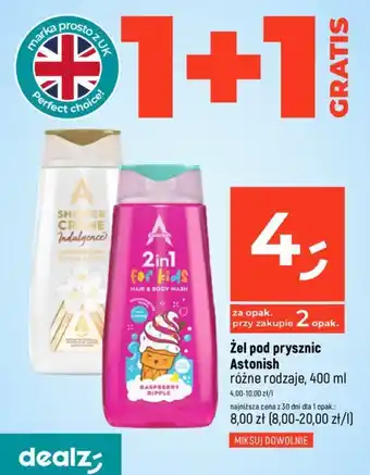 Dealz Żel pod prysznic Astonish 400 ml oferta
