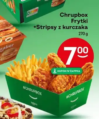 Żabka Chrupbox Frytki +Stripsy z kurczaka oferta