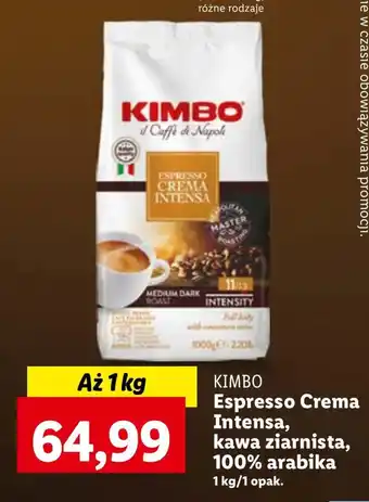 Lidl Kawa ziarnista Kimbo oferta