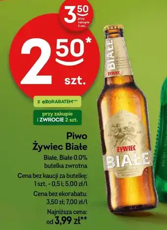 Żabka Piwo Żywiec Białe 0,5 l oferta