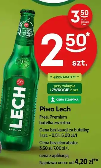 Żabka Piwo Lech 0,5 l oferta
