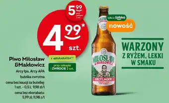 Żabka Piwo Miłosław &Makłowicz 0,5 l oferta