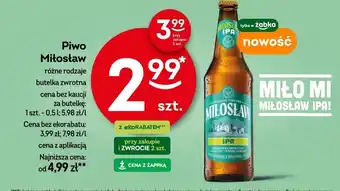 Żabka Piwo Miłosław 0,5 l oferta