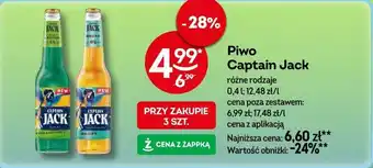 Żabka Piwo Captain Jack 0,4 l oferta