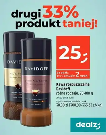 Dealz Kawa rozpuszczalna Davidoff, 90-100 g oferta