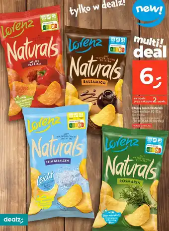 Dealz Chipsy Lorenz Naturals, 80-95 g oferta