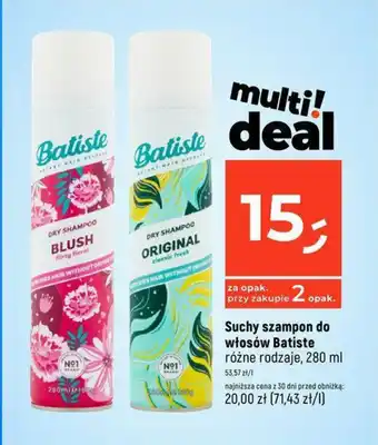 Dealz Suchy szampon do włosów Batiste, 280 ml oferta